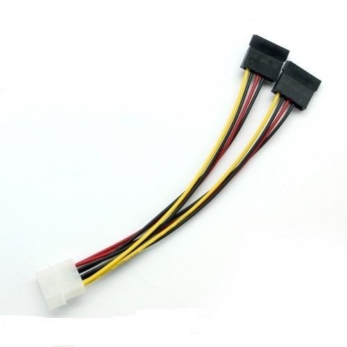 Molex Ide To Dual Sata Power Adapter Y Cablesata Ide Cable 7110